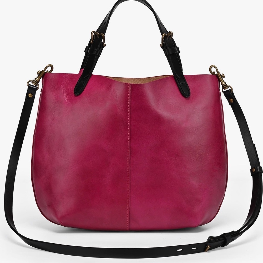 Old Trend “New Vintage” Dip Dye Mini Tote – Pink & Black NWT